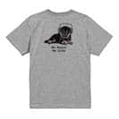 【Tシャツ】黒柴（子犬）だってNo Music No Life 5.6oz Cotton:100%