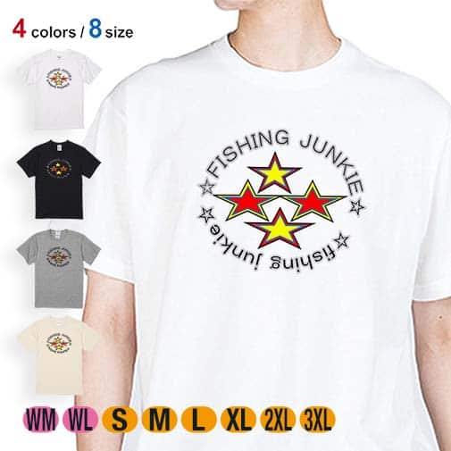 【Tシャツ】【2029】フィッシングジャンキー 5.6oz Cotton:100%