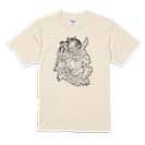 【彫姫】【Tシャツ】鬼 5.6oz Cotton:100%