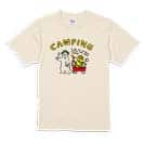 【Tシャツ】シロクマさんキャンプに行く(wakat) 5.6oz Cotton:100%