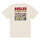 【Tシャツ】【釣りざんまい】釣りをするんです_カラフル　横書き 5.6oz Cotton:100%