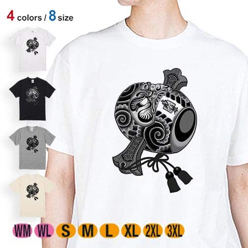【彫姫】【Tシャツ】達磨小槌 5.6oz Cotton:100%