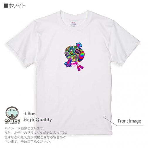 【彫姫】【Tシャツ】達磨小槌七色 5.6oz Cotton:100%