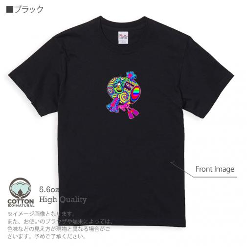 【彫姫】【Tシャツ】達磨小槌七色 5.6oz Cotton:100%