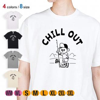 【Tシャツ】【釣りざんまい】のんびり釣りしよう 5.6oz Cotton:100%