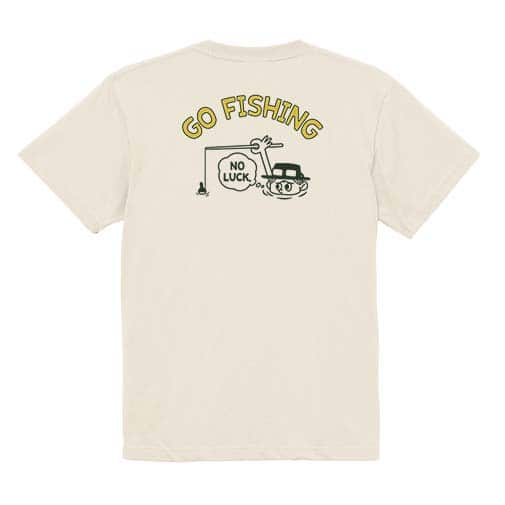 【Tシャツ】【釣りざんまい】釣れないアングラー_レトロ 5.6oz Cotton:100%