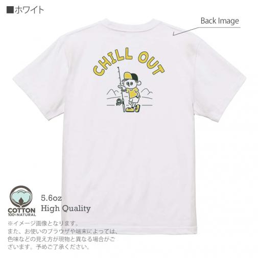 【Tシャツ】【釣りざんまい】のんびり釣りしよう_レトロ 5.6oz Cotton:100%