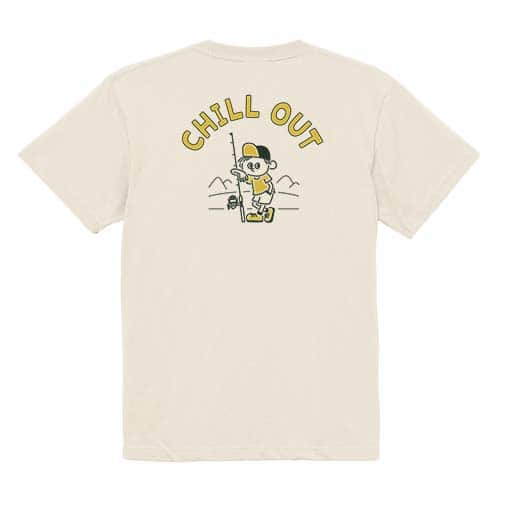 【Tシャツ】【釣りざんまい】のんびり釣りしよう_レトロ 5.6oz Cotton:100%