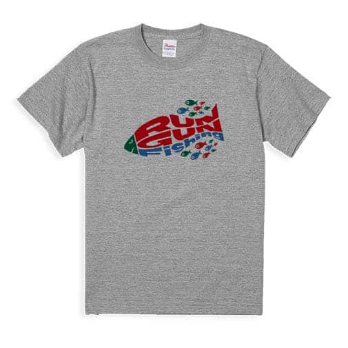 【Tシャツ】【釣りざんまい】爆弾ラン&ガンフィッシング 5.6oz Cotton:100%