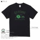 【Tシャツ】【釣りざんまい】ユニークな釣りするアングラー_グリーン 5.6oz Cotton:100%