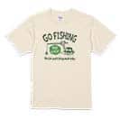 【Tシャツ】【釣りざんまい】ユニークな釣りするアングラー_グリーン 5.6oz Cotton:100%