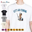 【Tシャツ】【釣りざんまい】レッツゴーフィッシング アングラー_カラフル 5.6oz Cotton:100%