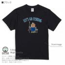 【Tシャツ】【釣りざんまい】レッツゴーフィッシング ポッチャリアングラー_カラフル 5.6oz Cotton:100%