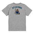【Tシャツ】【釣りざんまい】レッツゴーフィッシング ポッチャリアングラー_カラフル 5.6oz Cotton:100%