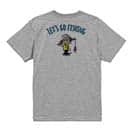 【Tシャツ】【釣りざんまい】レッツゴーフィッシング 釣り好き少年_カラフル 5.6oz Cotton:100%