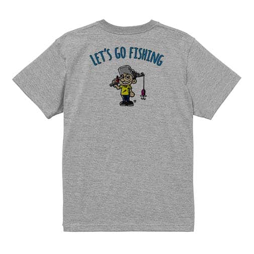 【Tシャツ】【釣りざんまい】レッツゴーフィッシング 釣り好き少年_カラフル 5.6oz Cotton:100%