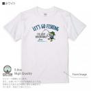 【Tシャツ】【釣りざんまい】レッツゴーフィッシング ウトウトアングラー_カラフル 5.6oz Cotton:100%