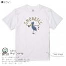 【Tシャツ】【釣りざんまい】釣りするハシビロコウ  5.6oz Cotton:100%