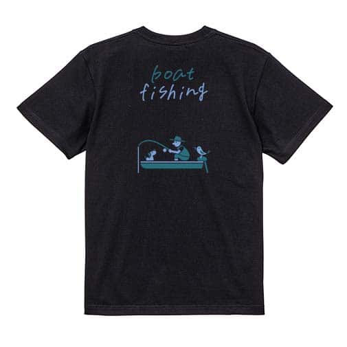 【Tシャツ】【釣りざんまい】ボート釣りを楽しむ  5.6oz Cotton:100%