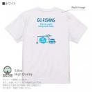 【Tシャツ】【釣りざんまい】ユニークな釣り_ブルー  5.6oz Cotton:100%