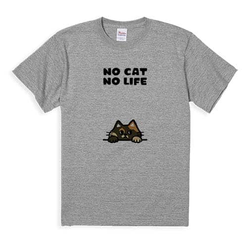 【Tシャツ】何か気になるサビ猫(wakat) 5.6oz Cotton:100%