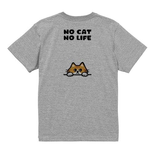 【Tシャツ】何か気になる茶トラ猫(wakat) 5.6oz Cotton:100%