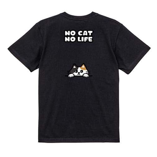 【Tシャツ】何か気になる三毛猫(wakat) 5.6oz Cotton:100%