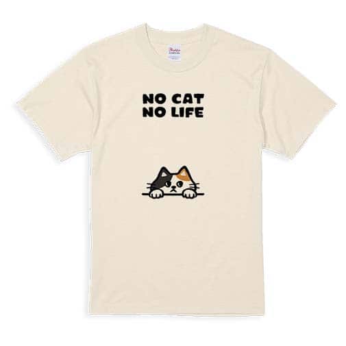 【Tシャツ】何か気になる三毛猫(wakat) 5.6oz Cotton:100%