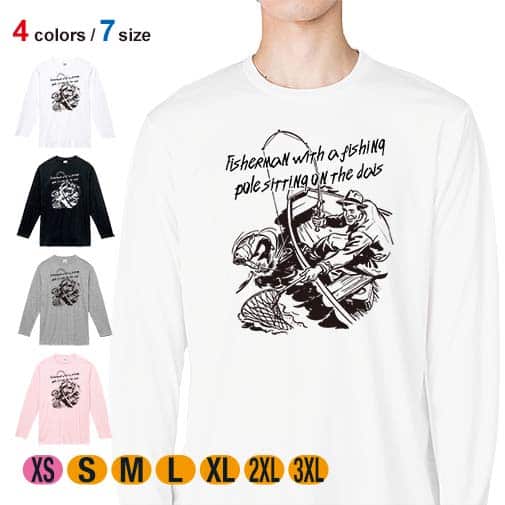 【長袖Tシャツ】ランディングの瞬間! 5.6oz Cotton:100%