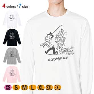 【長袖Tシャツ】素晴らしい1日 5.6oz Cotton:100%