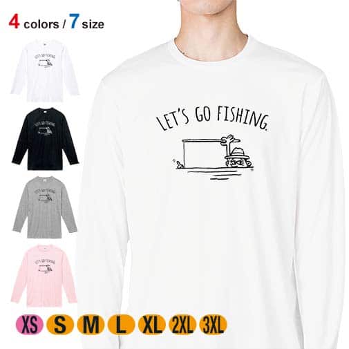 【長袖Tシャツ】【釣りざんまい】ユニークアングラー 5.6oz Cotton:100%