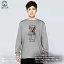 【長袖Tシャツ】コーギーだってNo Music No Life 5.6oz Cotton:100%