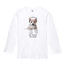 【長袖Tシャツ】コーギーだってNo Music No Life 5.6oz Cotton:100%
