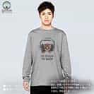 【長袖Tシャツ】猫だってNo Music No Life 5.6oz Cotton:100%