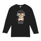 【長袖Tシャツ】スコティシュだってNo Music No Life 5.6oz Cotton:100%