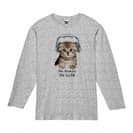 【長袖Tシャツ】スコティシュだってNo Music No Life 5.6oz Cotton:100%