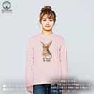 【長袖Tシャツ】ウサギだってNo Music No Life 5.6oz Cotton:100%