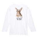 【長袖Tシャツ】ウサギだってNo Music No Life 5.6oz Cotton:100%