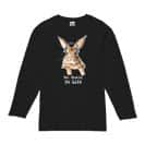【長袖Tシャツ】ウサギだってNo Music No Life 5.6oz Cotton:100%