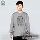 【長袖Tシャツ】ポメラニアンだってNo Music No Life 5.6oz Cotton:100%