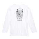 【長袖Tシャツ】ポメラニアンだってNo Music No Life 5.6oz Cotton:100%
