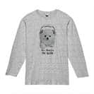 【長袖Tシャツ】ポメラニアンだってNo Music No Life 5.6oz Cotton:100%
