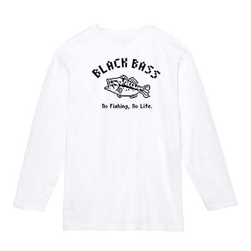 【長袖Tシャツ】【釣りざんまい】ブラックバス 5.6oz Cotton:100%