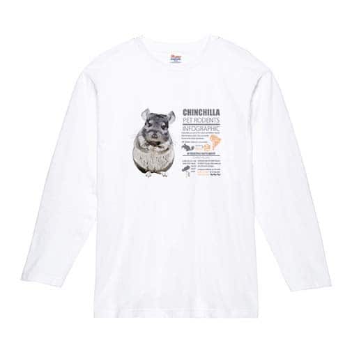 【長袖Tシャツ】チンチラ 5.6oz Cotton:100%
