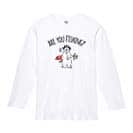 【長袖Tシャツ】【釣りざんまい】ルアーとシロクマさん 5.6oz Cotton:100%