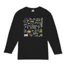 【長袖Tシャツ】【釣りざんまい】釣りに行く準備_カラフル 5.6oz Cotton:100%