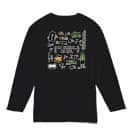 【長袖Tシャツ】【釣りざんまい】釣りに行く準備_カラフル 5.6oz Cotton:100%