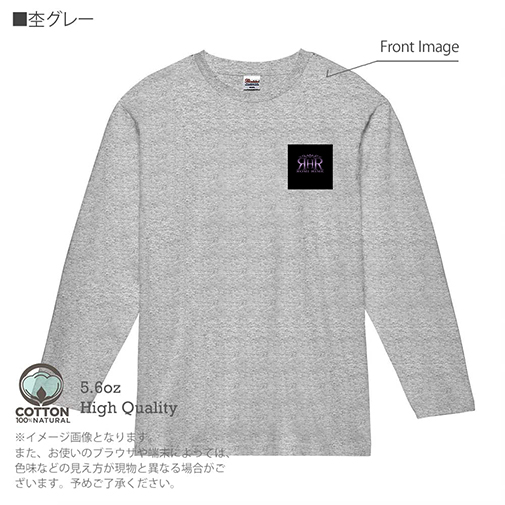 【長袖Tシャツ】【ROMI HIME】ORIGINAL DESIGN 5.6oz Cotton:100%