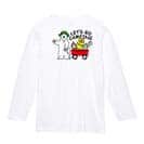 【長袖Tシャツ】キャンプに行くシロクマさん(wakat) 5.6oz Cotton:100%