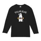 【長袖Tシャツ】シロクマさんと浮き輪(wakat) 5.6oz Cotton:100%